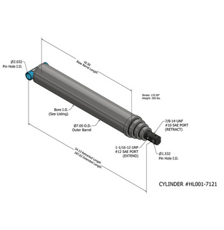 Der Aufbau des Hydraulikzylinders