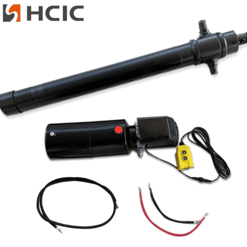 4TG-E90-1000 Anhänger-Hydraulikzylinder + kundenspezifische Antriebseinheit-Kombination 4TG-E90-1000 Anhänger-Hydraulikzylinder + kundenspezifische Antriebseinheit-Kombination