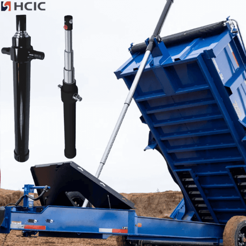 Teleskopischer mehrstufiger Hydraulikzylinder Teleskopischer mehrstufiger Hydraulikzylinder